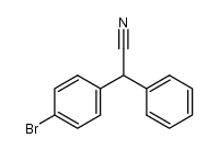 2-(4-bromophenyl)-2-phenylacetonitrile structure