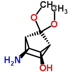 Bicyclo[2.2.1]heptan-2-ol, 3-amino-7,7-dimethoxy-, (1R,2R,3S,4S)- (9CI) picture