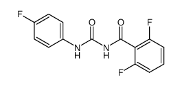 N-(2,6-difluorobenzoyl)-N'-(4-fluorophenyl)urea Structure