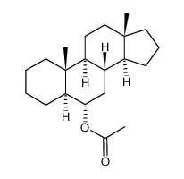 6α-Acetoxy-5α-androstane Structure