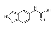 1-(1H-indazol-5-yl)thiourea structure