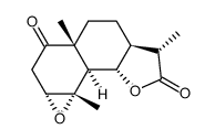 (11S)-3α,4α-Epoxy-1oxoeudesmano-13,6α-lactone结构式