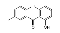 1-hydroxy-7-methyl-xanthen-9-one结构式