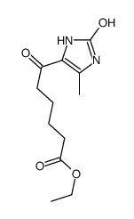 ethyl 6-(5-methyl-2-oxo-1,3-dihydroimidazol-4-yl)-6-oxohexanoate结构式