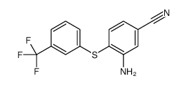 3-Amino-4-{[3-(trifluoromethyl)phenyl]sulfanyl}benzonitrile Structure