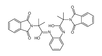 2-(1,3-dioxoisoindol-2-yl)-N-[2-[[2-(1,3-dioxoisoindol-2-yl)-2-methylpropanoyl]amino]phenyl]-2-methylpropanamide Structure