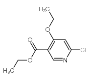 6-氯-4-乙氧基吡啶-3-羧酸乙酯结构式