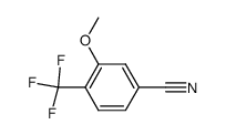 3-Methoxy-4-(trifluoromethyl)benzonitrile structure