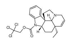 (-)-Na-(2,2,2-trichloroethyloxycarbonyl)-14,15-didehydro-aspidospermidine结构式