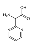 alpha-氨基-2-嘧啶乙酸(9ci)结构式