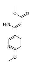 methyl 3-amino-3-(6-methoxypyridin-3-yl)prop-2-enoate Structure