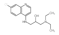 2-Propanol,1-[(7-chloro-4-quinolinyl)amino]- 3-(diethylamino)-结构式