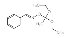 Benzaldehyde, O-(1,1-diethoxyethyl)oxime structure