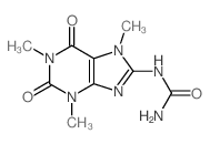 (1,3,7-trimethyl-2,6-dioxo-purin-8-yl)urea Structure