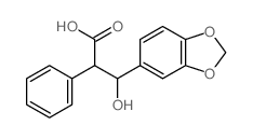 3-benzo[1,3]dioxol-5-yl-3-hydroxy-2-phenyl-propanoic acid Structure