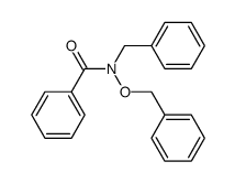 phenyl-N-(phenylmethoxy)-N-benzylcarboxamide结构式