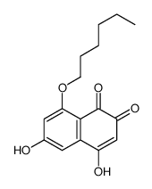 8-hexoxy-4,6-dihydroxynaphthalene-1,2-dione Structure