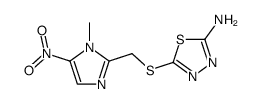 5-(1-methyl-5-nitro-1H-imidazol-2-ylmethylsulfanyl)-[1,3,4]thiadiazol-2-ylamine Structure