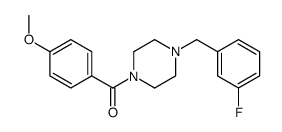 [4-[(3-fluorophenyl)methyl]piperazin-1-yl]-(4-methoxyphenyl)methanone Structure