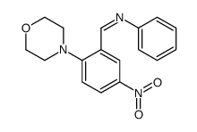 1-(2-morpholin-4-yl-5-nitrophenyl)-N-phenylmethanimine Structure