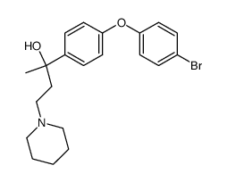 2-[4-(4-Bromo-phenoxy)-phenyl]-4-piperidin-1-yl-butan-2-ol结构式