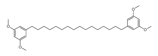 1-[16-(3,5-dimethoxyphenyl)hexadecyl]-3,5-dimethoxybenzene结构式