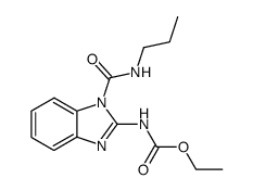 (1-propylcarbamoyl-1H-benzoimidazol-2-yl)-carbamic acid ethyl ester Structure