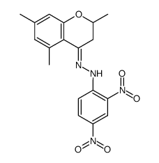 N-(2,4-Dinitro-phenyl)-N'-[2,5,7-trimethyl-chroman-(4E)-ylidene]-hydrazine结构式