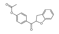 [4-(2,3-dihydro-1-benzofuran-2-carbonyl)phenyl] acetate Structure