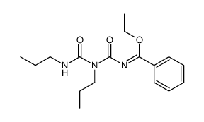 2-(2'.4'-Di-n-propylallophanyl)-1-phenylethylimidat结构式