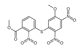 methyl 3-(5-methoxy-2,4-dinitrophenyl)sulfanyl-2-nitrobenzoate Structure