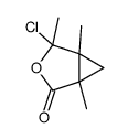 2-chloro-1,2,5-trimethyl-3-oxabicyclo[3.1.0]hexan-4-one Structure