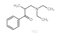 3-diethylamino-2-methyl-1-phenyl-propan-1-one结构式