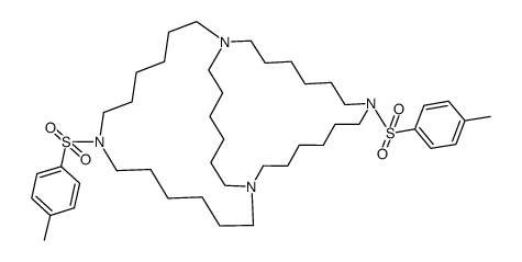 8,22-Bis<(4-methylphenyl)sulfonyl>-1,8,15,22-tetraazabicyclo<13.13.6>tetratriacontan Structure