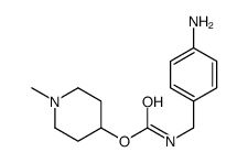 (1-methylpiperidin-4-yl) N-[(4-aminophenyl)methyl]carbamate结构式