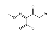 methyl 4-bromo-2-methoxyimino-3-oxobutanoate结构式