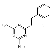 6-[2-(2-chlorophenyl)ethyl]-1,3,5-triazine-2,4-diamine Structure