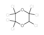 1,4-Dioxane,2,2,3,3,5,5,6-heptachloro-结构式