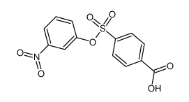 4-[[m-nitrophenoxy]sulfonyl]benzoic acid结构式