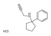 2-((1-phenylcyclopentyl)amino)acetonitrile hydrochloride结构式