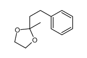 2-methyl-2-phenethyl-1,3-dioxolane structure