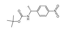 (R)-[1-(4-nitrophenyl)ethyl]carbamic acid t-butyl ester Structure