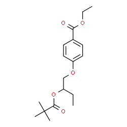 ethyl 4-[2-(2,2-dimethylpropanoyloxy)butoxy]benzoate结构式