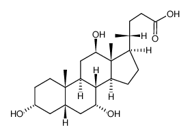 (3a,5b,7a,12b)-3,7,12-trihydroxy-Cholan-24-oic acid结构式