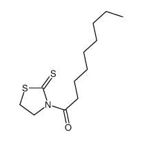 1-(2-sulfanylidene-1,3-thiazolidin-3-yl)nonan-1-one结构式