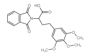 2-(1,3-dioxoisoindol-2-yl)-4-(3,4,5-trimethoxyphenyl)butanoic acid结构式