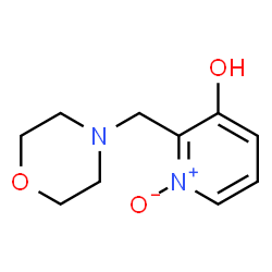 3-Pyridinol, 2-(4-morpholinylmethyl)-, 1-oxide (9CI) Structure