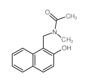 N-[(2-hydroxynaphthalen-1-yl)methyl]-N-methyl-acetamide结构式