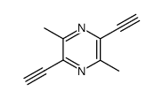 Pyrazine,2,5-diethynyl-3,6-dimethyl- structure