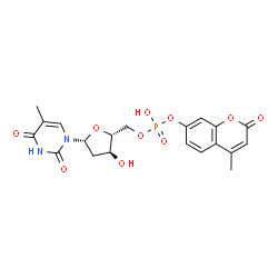 4-methylumbelliferyl thymidine 5'-phosphate结构式